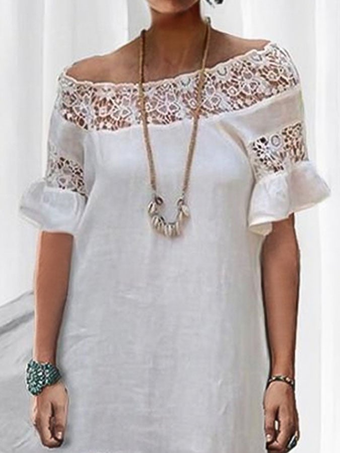 Women's Daily Loose Short Sleeve Casual jumpsuit