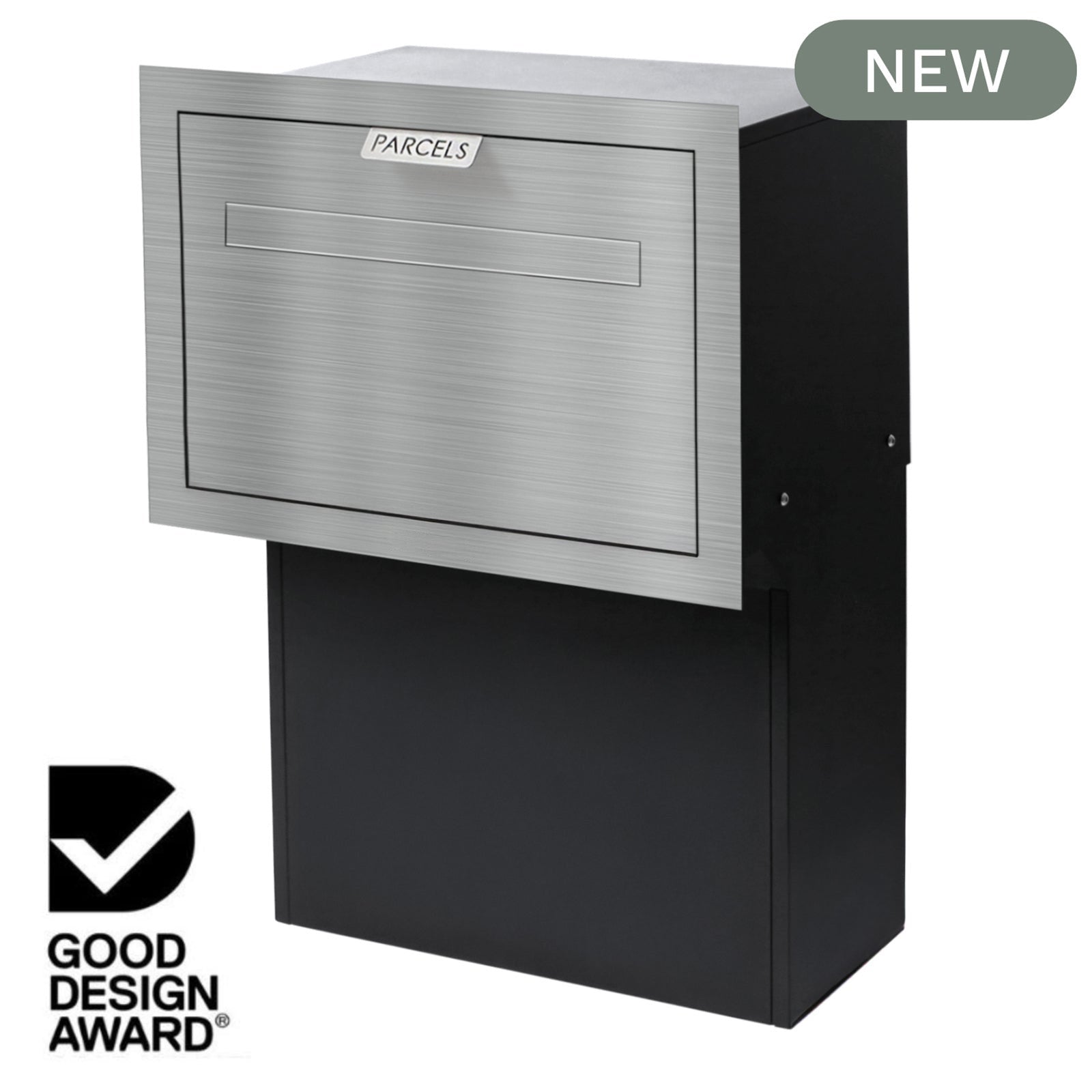 Geneva Large Parcel Fence/Brick Letterbox - Stainless Steel