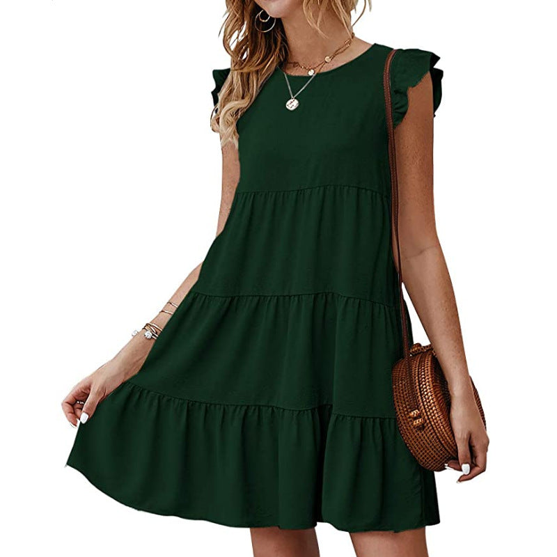 Hanna Ruffled Mini Babydoll Dress