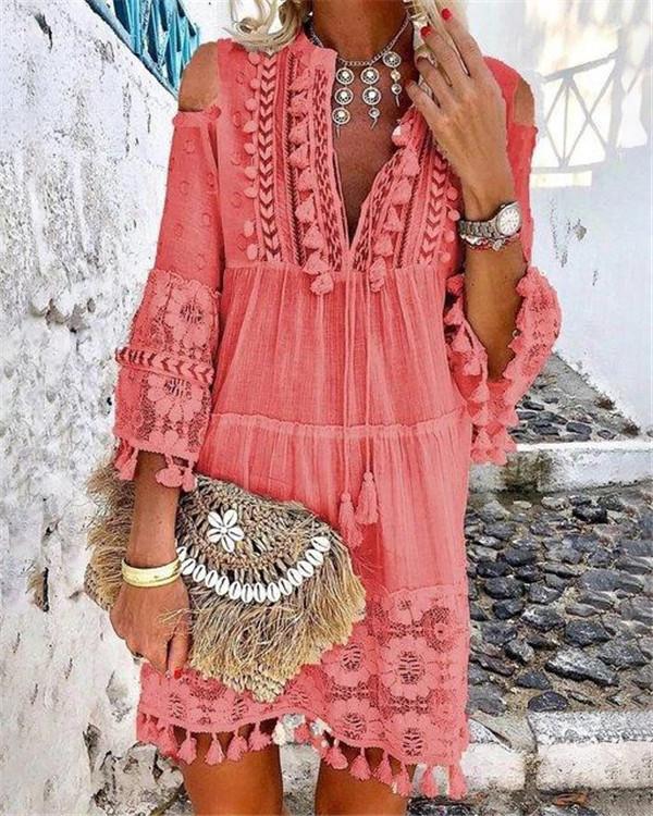 Bohemian Summer Holiday Daily Fashion Short Mini Dresses