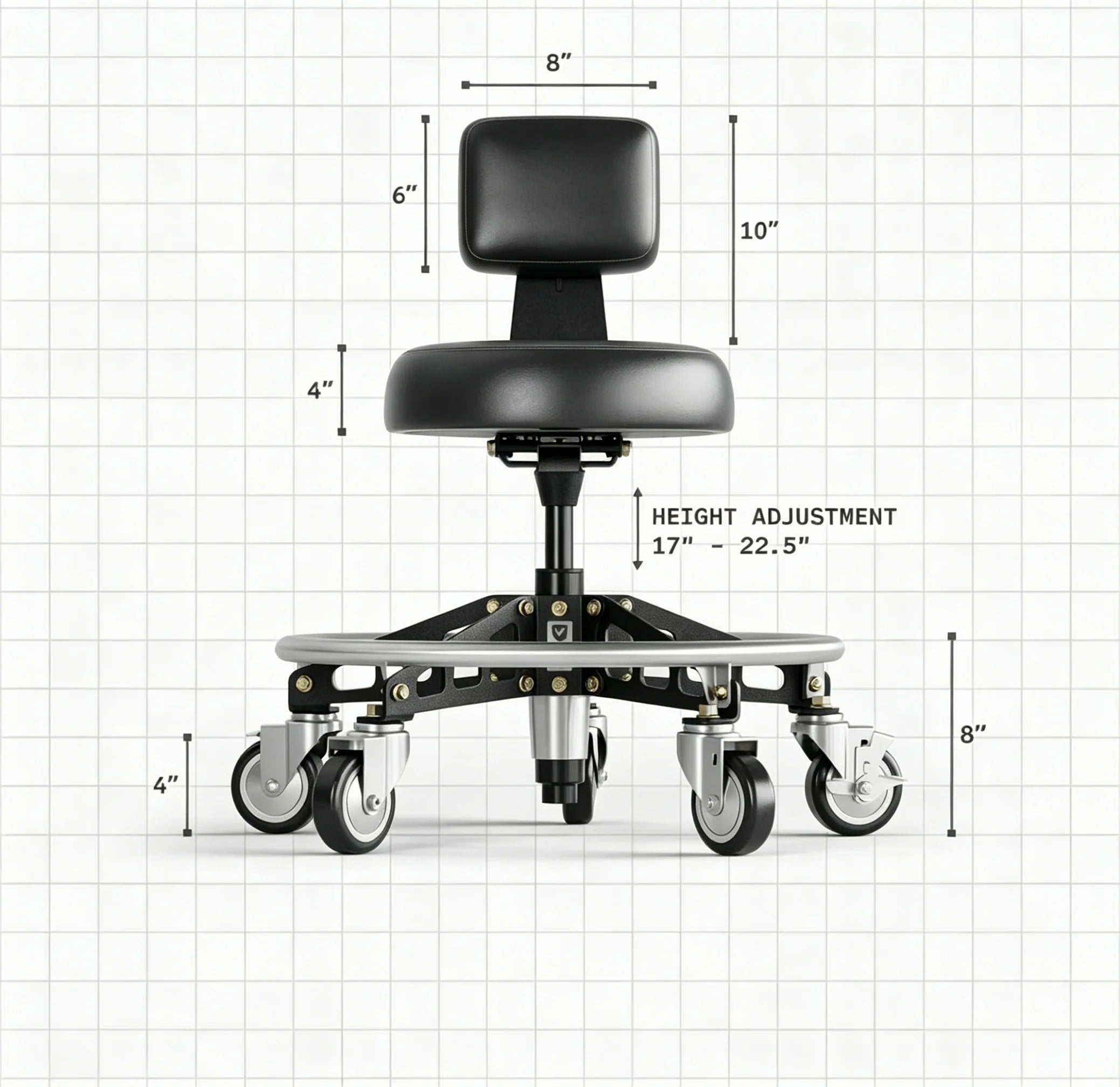Dual-Height Professional Shop Seating Bundle