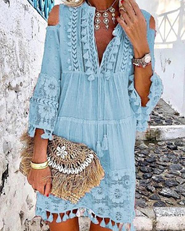 Bohemian Summer Holiday Daily Fashion Short Mini Dresses