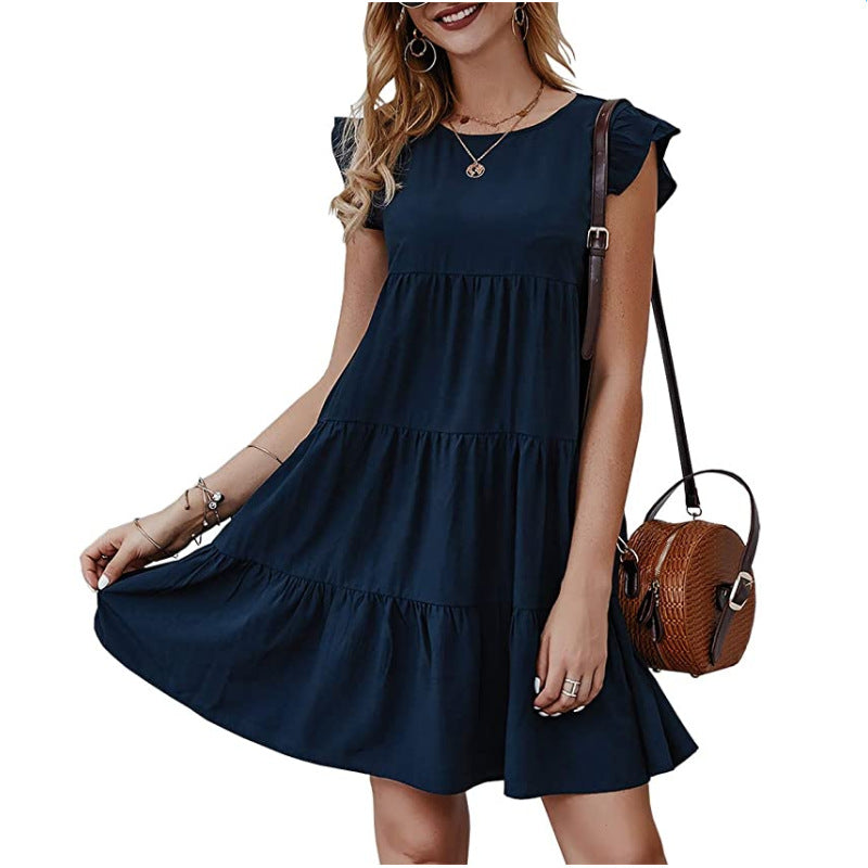 Hanna Ruffled Mini Babydoll Dress
