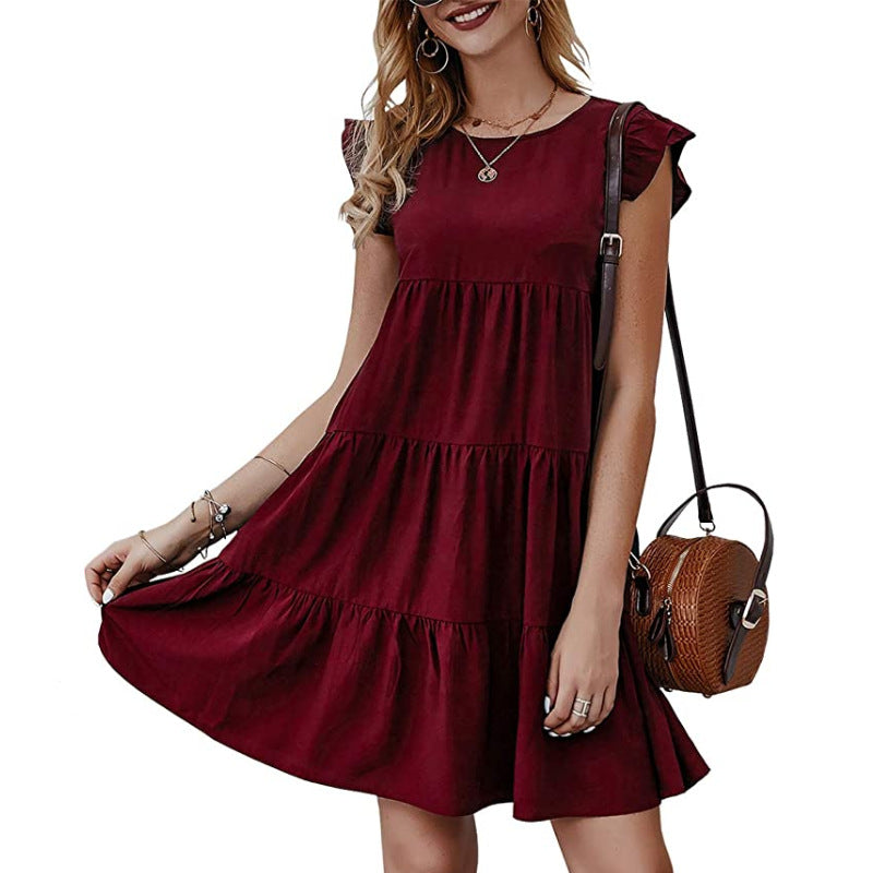 Hanna Ruffled Mini Babydoll Dress