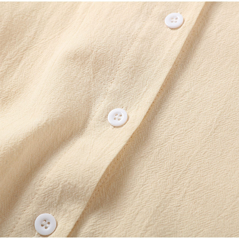 Linen Solid Slit Cardigan and Wide-Leg Pant Suits