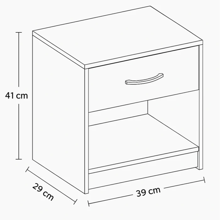 Compact Safe Dresser with RFID Key Card Lock