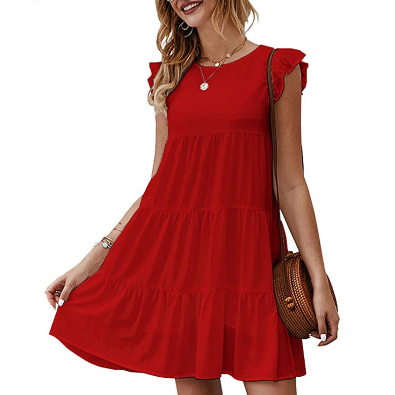 Hanna Ruffled Mini Babydoll Dress