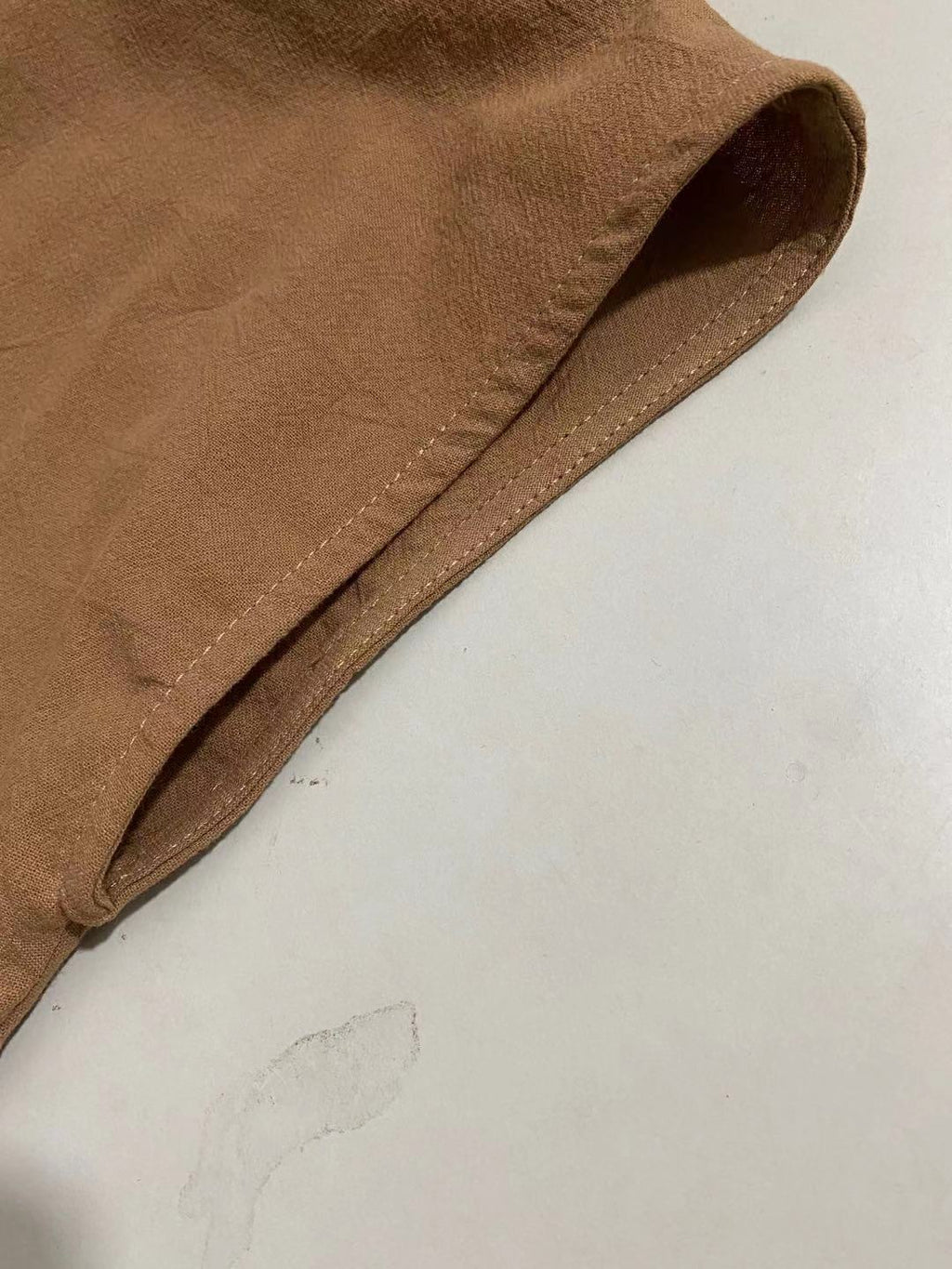 Solid Sleeveless Loose Linen Pocket Dress