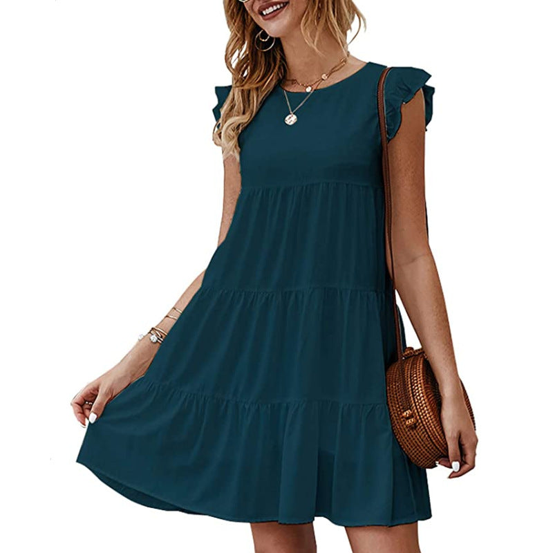 Hanna Ruffled Mini Babydoll Dress