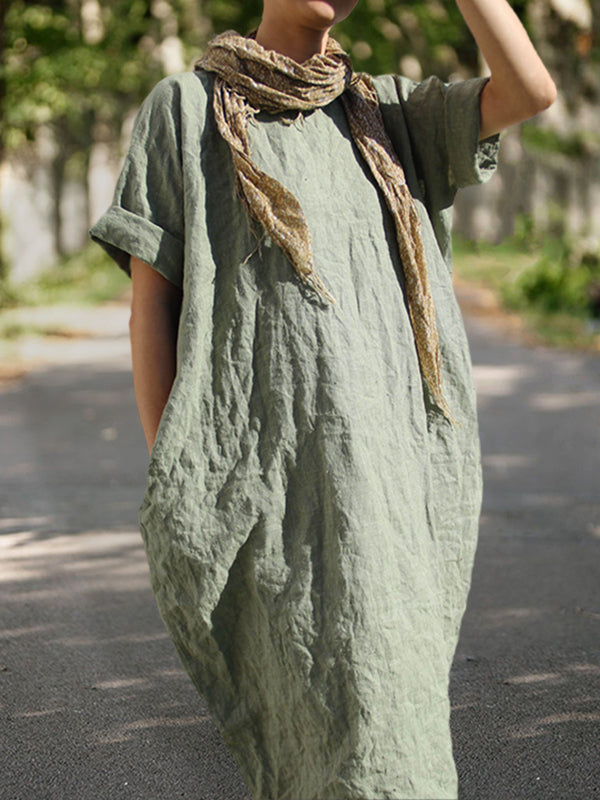 Simple Style Cocoon Casual Dress