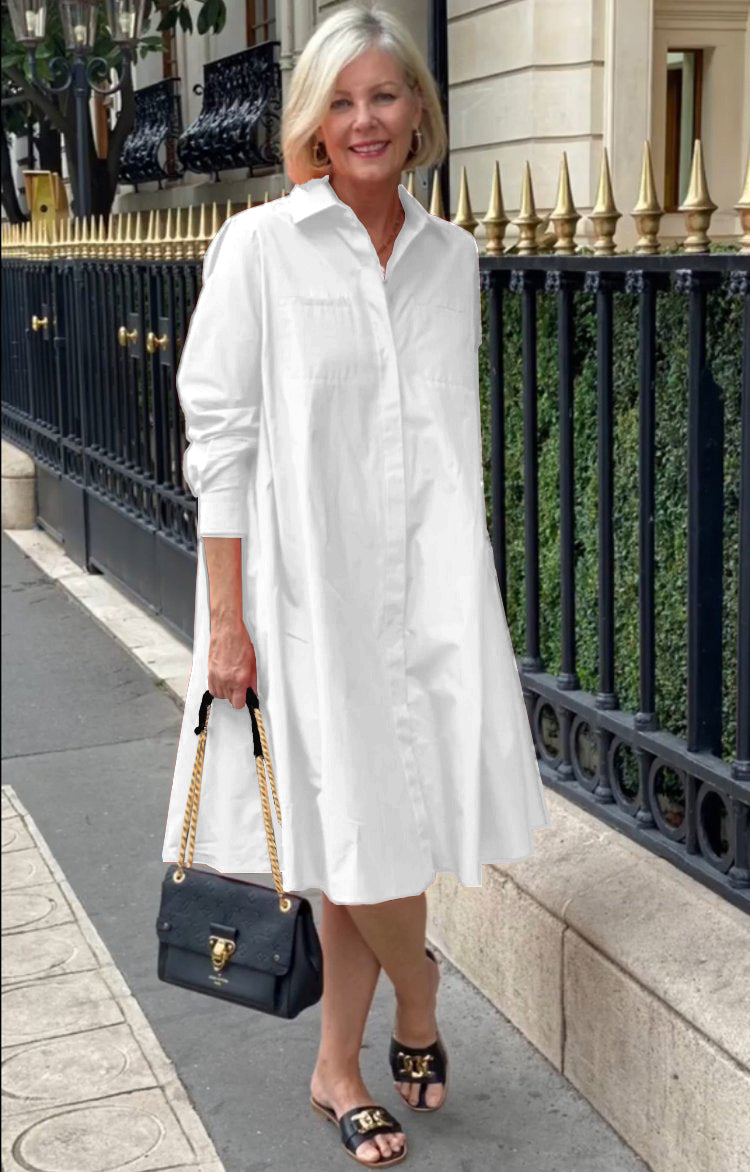 Button down shirt dress