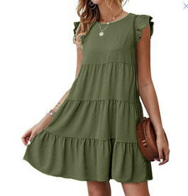Hanna Ruffled Mini Babydoll Dress