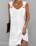 Fashion Classic Texture Sleeveless Dress